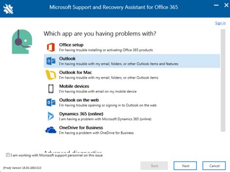 office 365 online repair|About the Microsoft Support and Recovery Assistant.